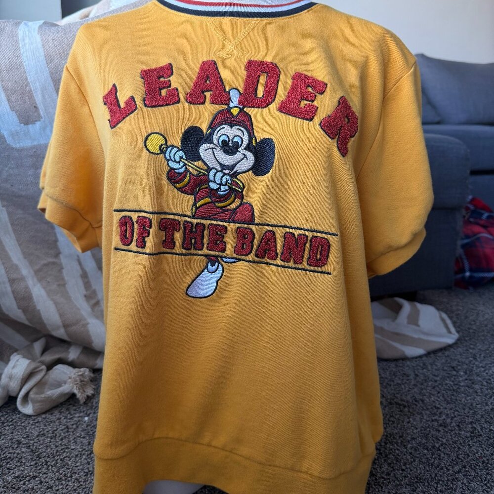 Disney Mickey Mouse “Leader of the Band” Sweatshirt | Vintage Disney Parks Sz S